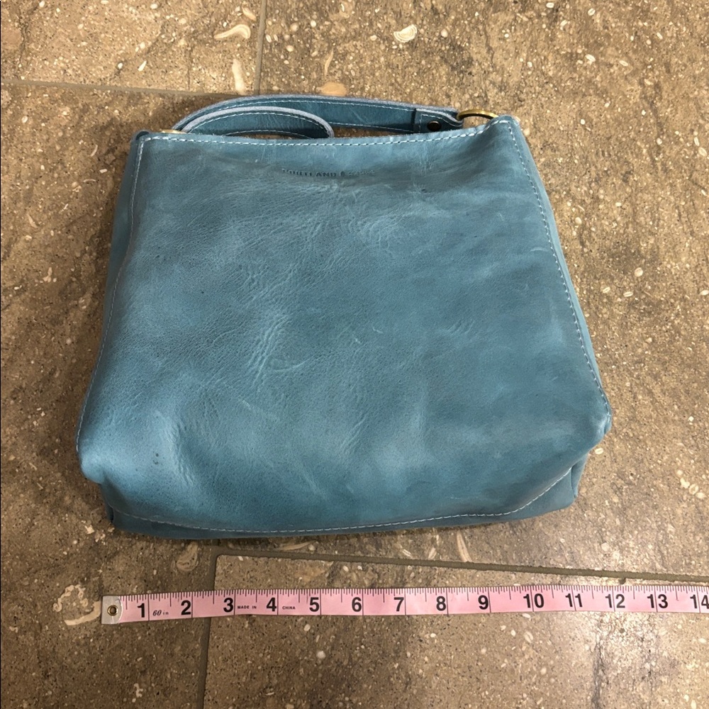 New Aqua Triangle bag by Portland Leather, NWT - Picture 6 of 16